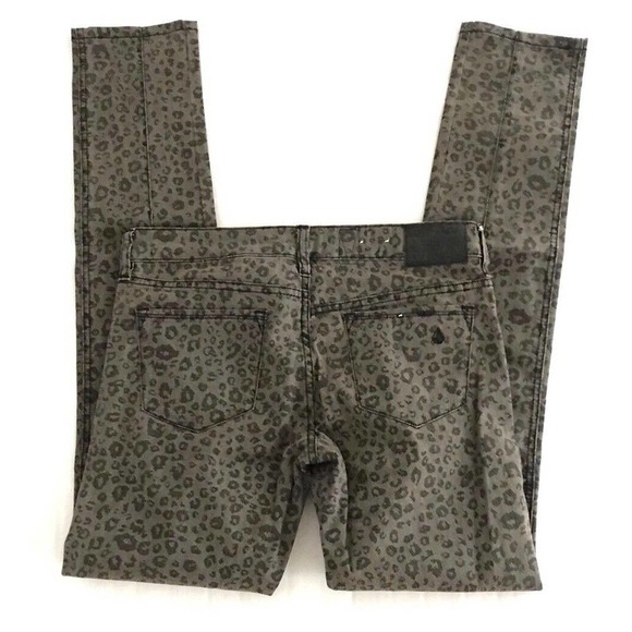 Volcom | Pistol Legging Fit Pants Size 7 Animal Print Stretch Slim Skinny Leg - Picture 5 of 12